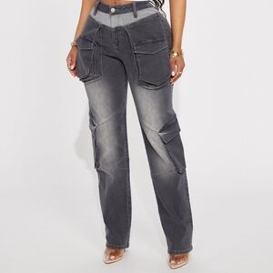 Isabella Stretch Cargo Pockets Jeans 10-14